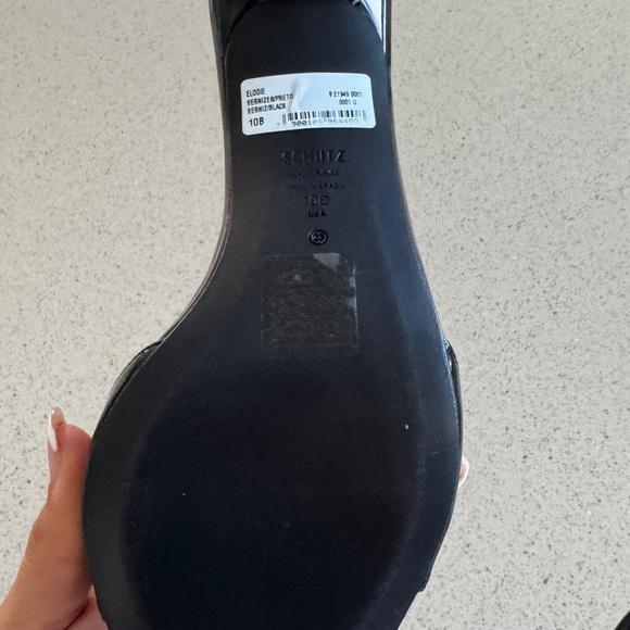 New never worn shutz Black Patent Leather Heels - Picture 3 of 3